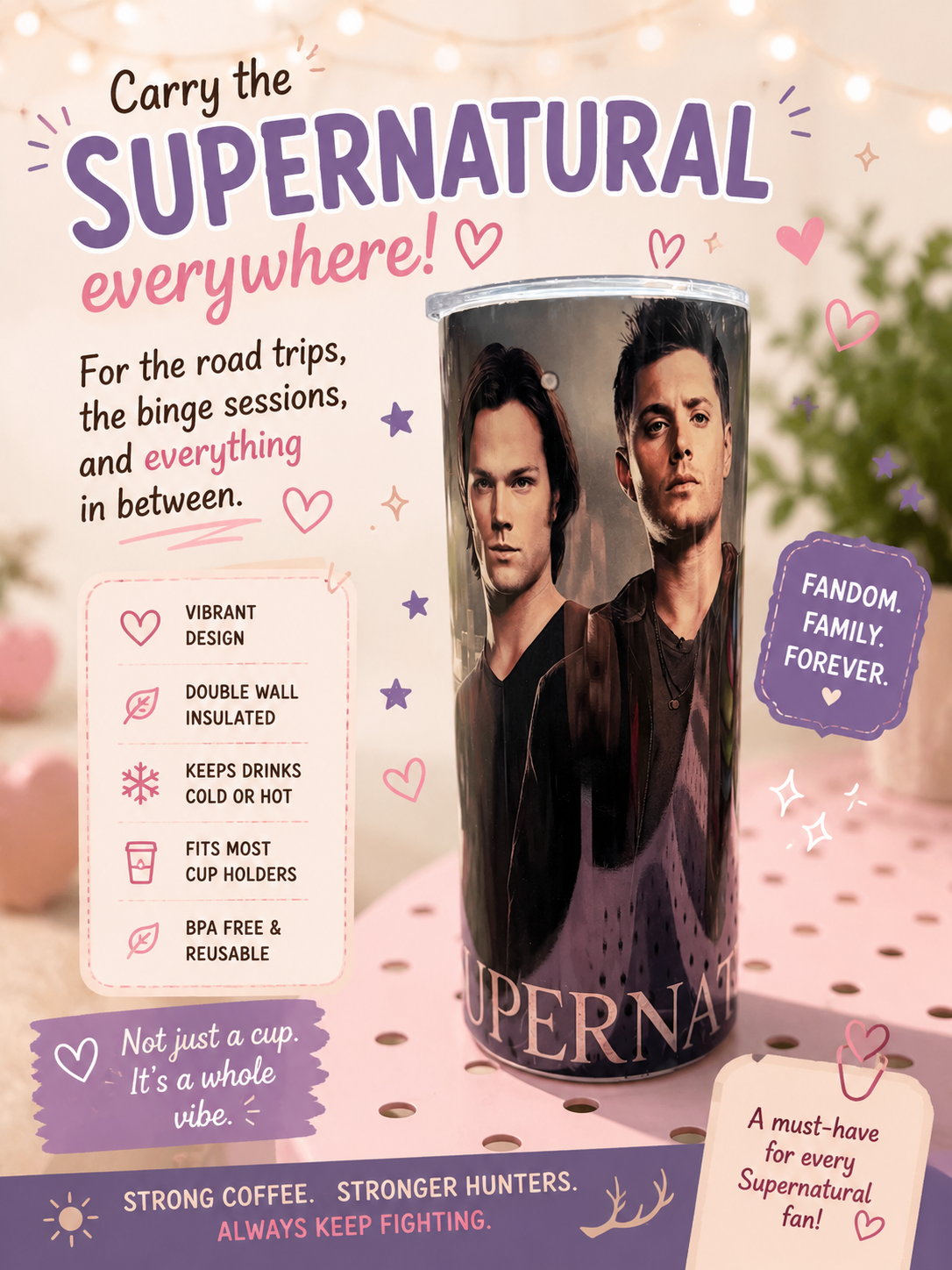 24 oz Tumbler (Supernatural)